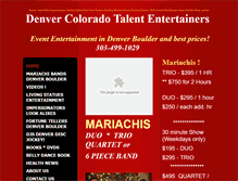 Tablet Screenshot of coloradotalent.com